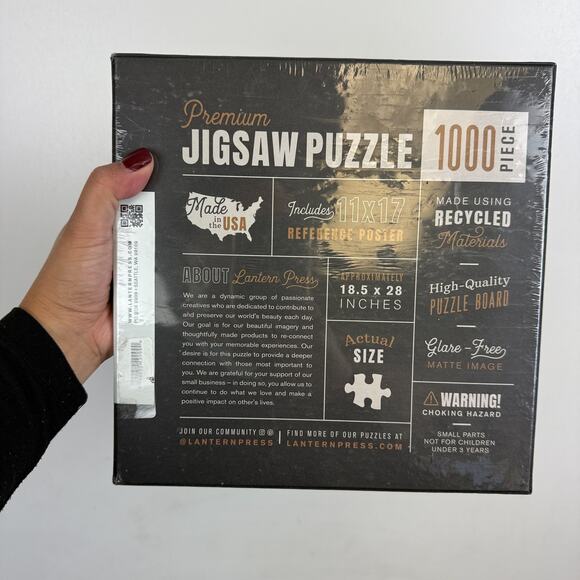 New Sealed Lantern Press 1000 Piece Puzzle Butterfly Garden - Picture 3 of 4